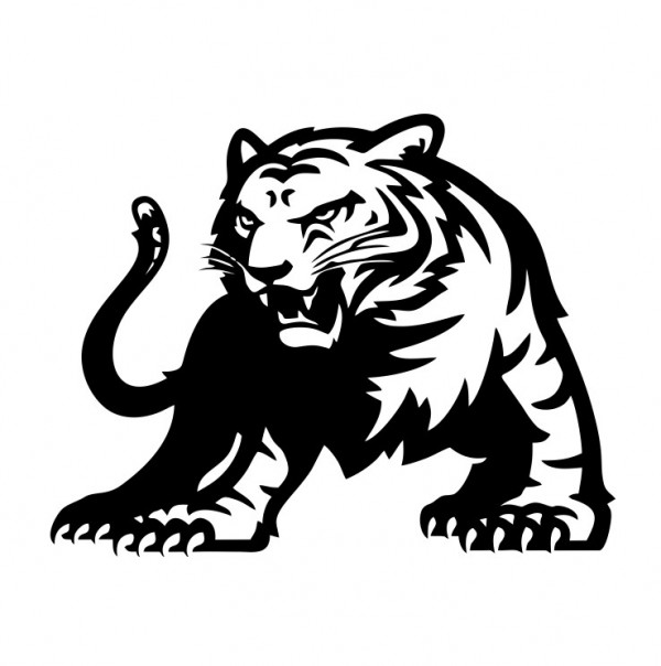 Autocolante com Tigre