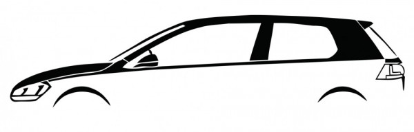 Autocolante com Volkswagen Golf Mk7 3 portas