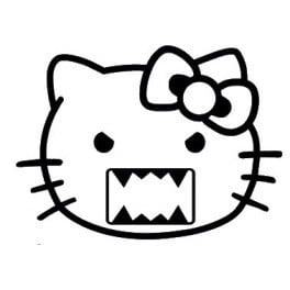 Autocolante -  Domo / Hello Kitty