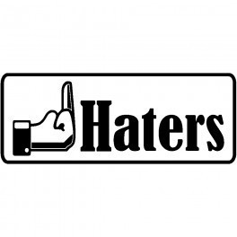 Autocolante - f* Haters