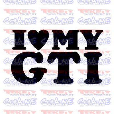 Autocolante - I love My GTI