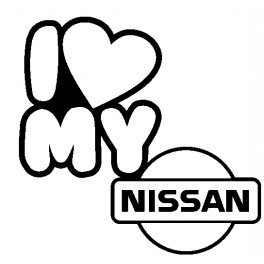 Autocolante - I Love My Nissan