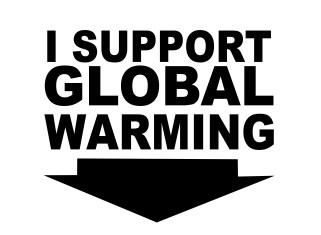 Autocolante - I support global warming