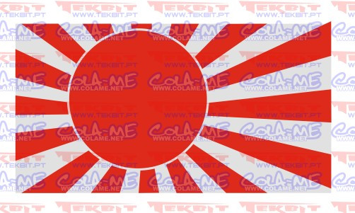 Autocolante Impresso - Bandeira Japão