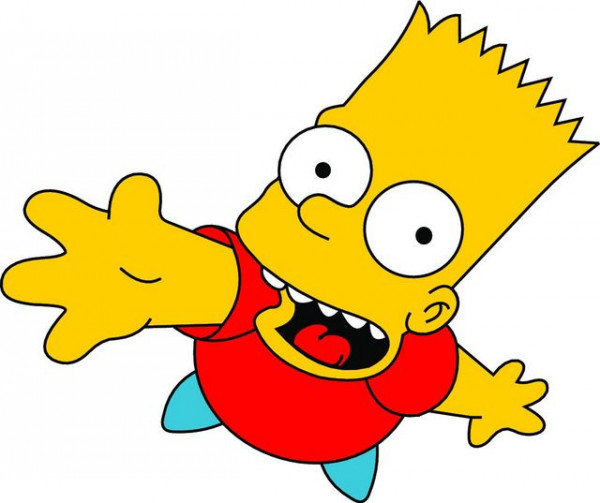 Autocolante Impresso - Bart 01 - Simpsons