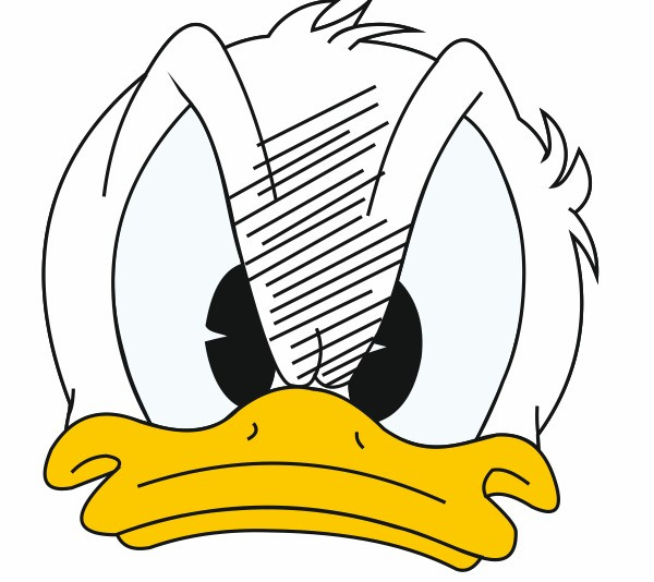 Autocolante Impresso - Pato Donald