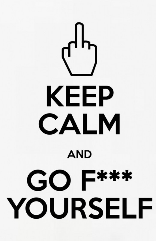Autocolante - Keep calm and go f*** yourself