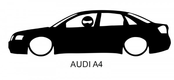Autocolante para Audi A4 Com Stig