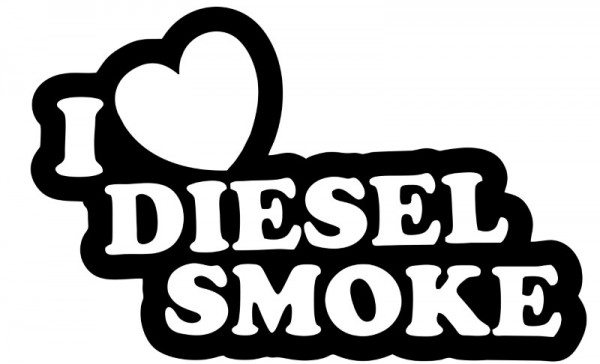 Autocolante para I Love diesel Smoke