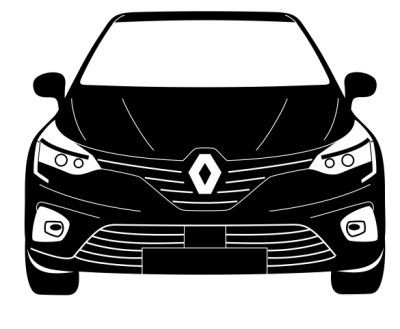 Autocolante para Renault Clio V (5) - Frente