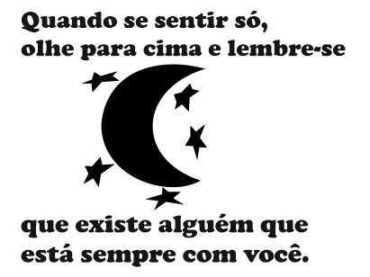 Autocolante - Quando se sentir só