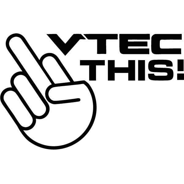 Autocolante - VTEC this