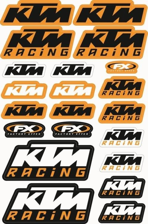 Folha / Pack de Autocolantes - KTM