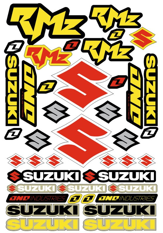 Folha / Pack de Autocolantes - Suzuki