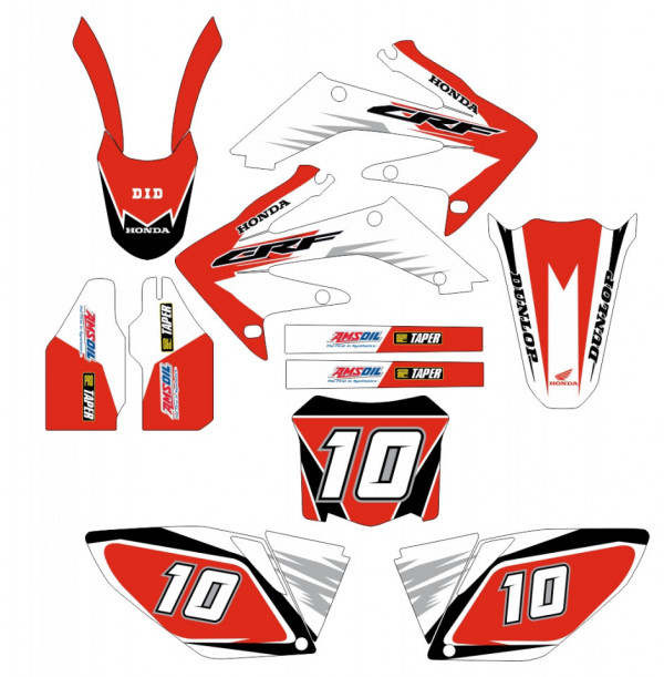 Kit Autocolantes Para HONDA CRF 250 04-09
