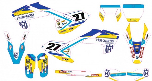 Kit Autocolantes Para Husqvarna TC FC 125 250 450 16-17