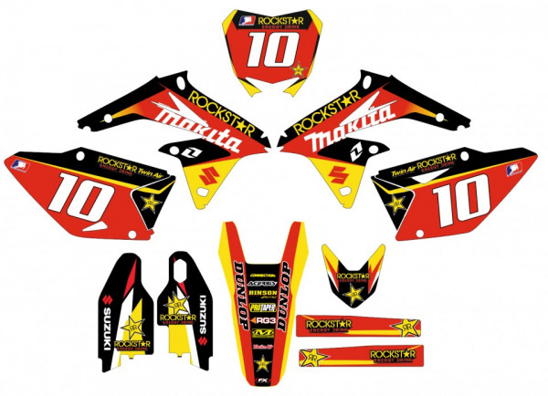 Kit Autocolantes Para Suzuki RMZ 450 08-17