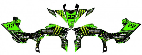 Kit Autocolantes Para Yamaha YFZ 450R 09-13