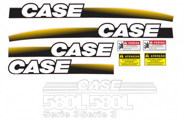 Kit de Autocolantes para CASE 580L