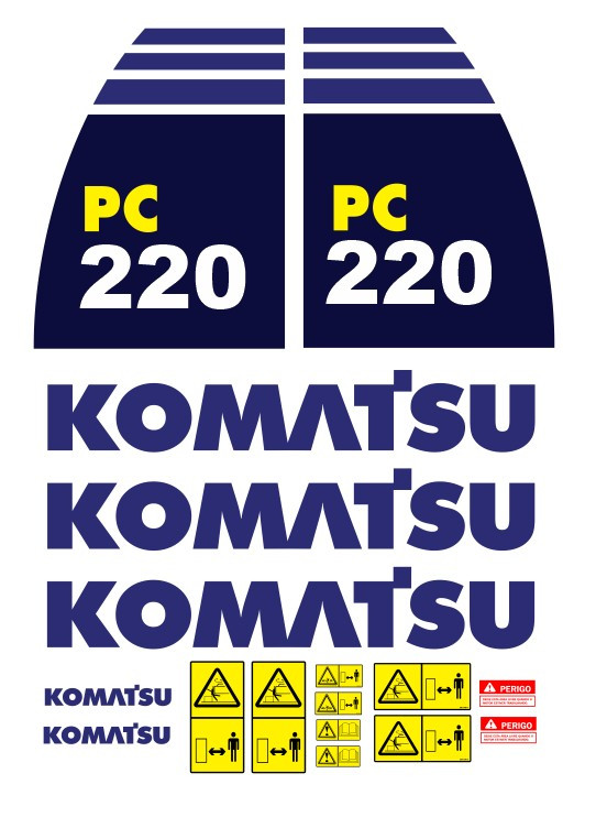 Kit de Autocolantes para KOMATSU PC220