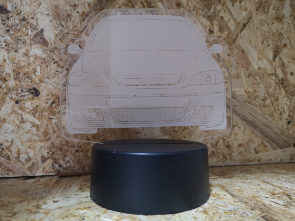 Moldura / Candeeiro com luz de presença - Opel Astra G