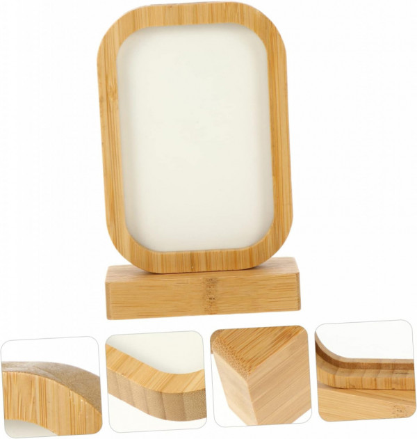 Moldura em Bambu com zona de foto - Sublimação - Retangular