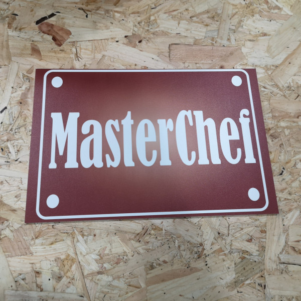 Placa Decorativa em PVC - Masterchef