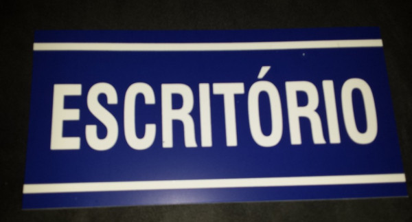 Placa PVC - Escritório