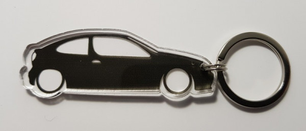 Porta Chaves de Acrílico com silhueta de Renault Megane Coupe