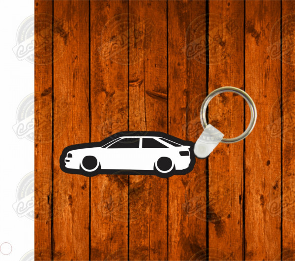 Porta chaves em acrílico preto - Audi 80 Coupe
