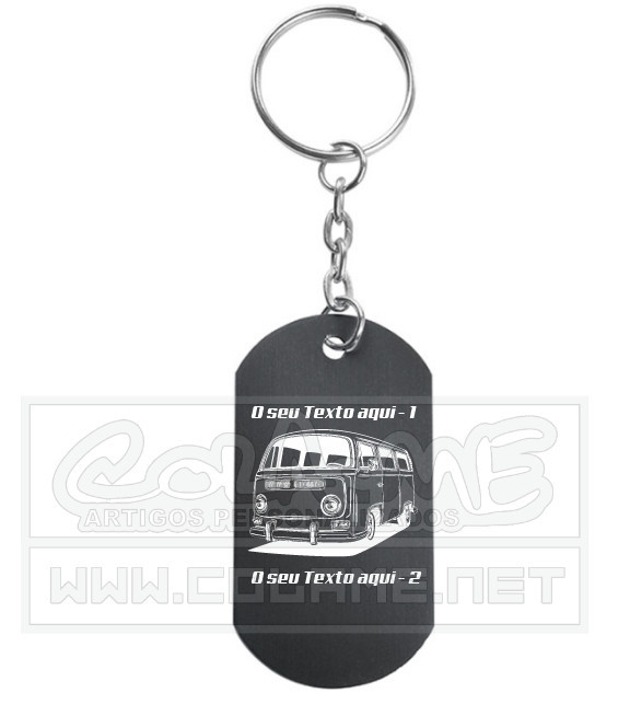 Porta Chaves em alumínio - VW Kombi Van