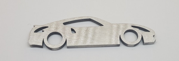 Porta Chaves em inox com silhueta com Nissan 370z