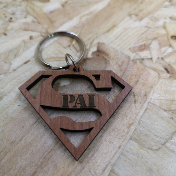 Porta chaves em MDF - Super Pai