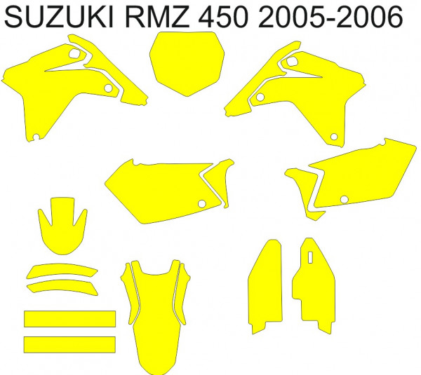 SUZUKI RMZ 450 2005 2006Graphics Template