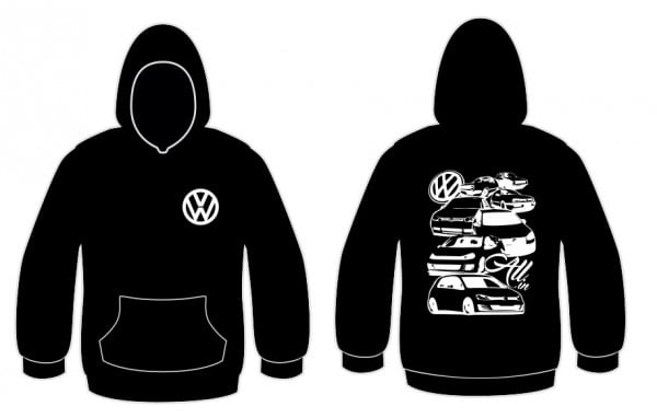 Sweatshirt com capuz com All Volkswagen Golf