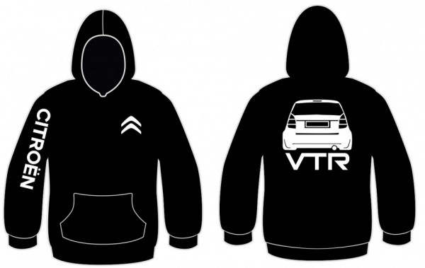 Sweatshirt com capuz para Citroen C2- VTR
