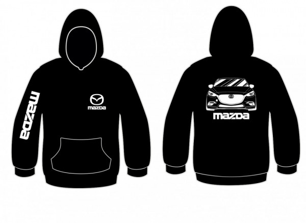 Sweatshirt com capuz para Mazda 3 2017