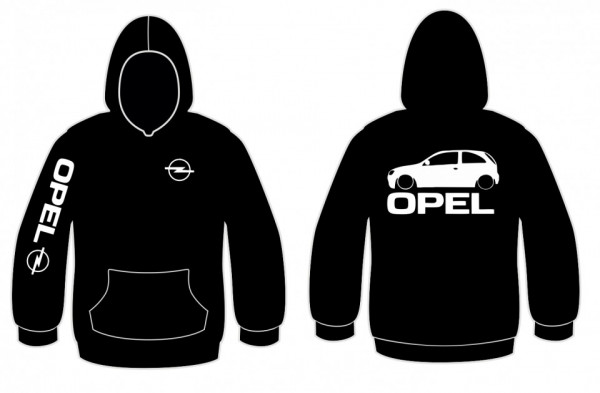 Sweatshirt com capuz para Opel Corsa C
