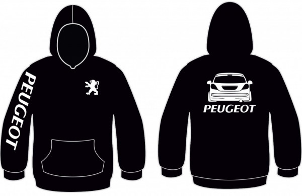 Sweatshirt com capuz para Peugeot 207 Traseira