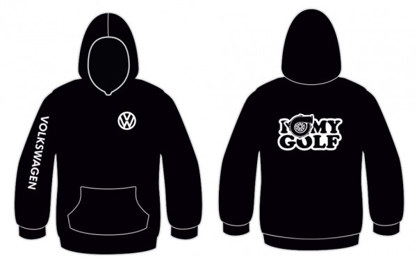 Sweatshirt com capuz para VW I Love My Golf