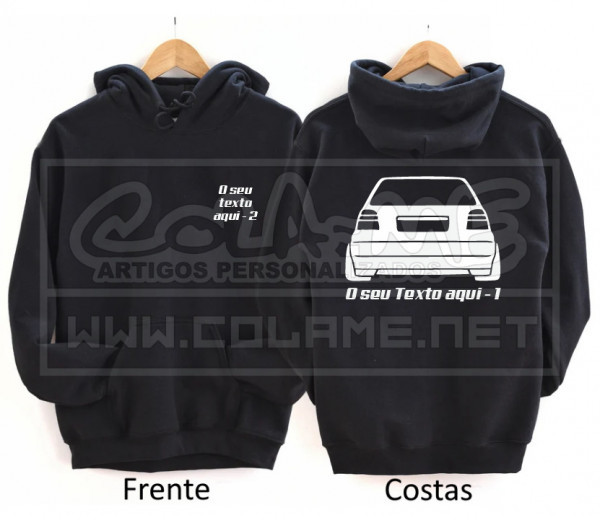 Sweatshirt com Capuz - VW Golf Mk3 - Traseira