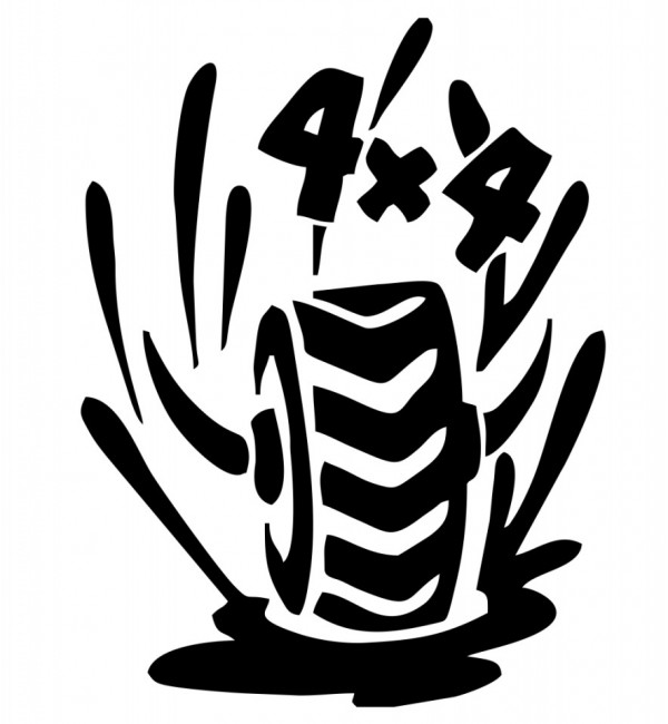 Autocolante - 4x4 Pneu