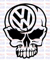 Autocolante - Caveira VW