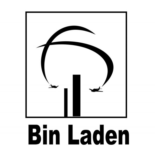 Autocolante com Bin Laden