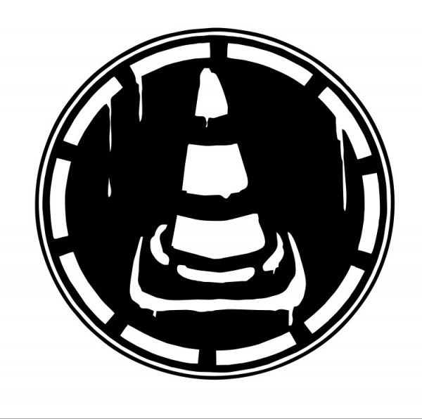 Autocolante com Cone tinta.