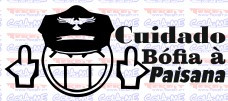 Autocolante - Cuidado Bófia à Paisana