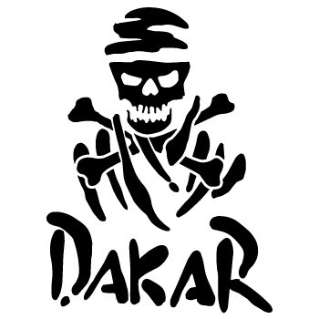 Autocolante - Dakar caveira