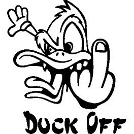 Autocolante - Duck Off