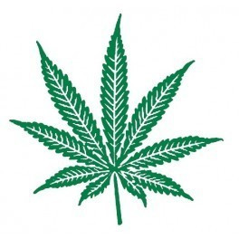 Autocolante - Folha de Cannabis 2