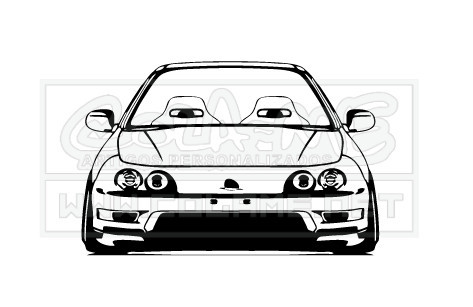 Autocolante - Hond Integra - Frente
